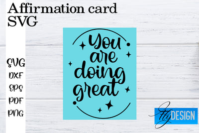 Affirmation Cards SVG | Positive Affirmation SVG SVG Fly Design 
