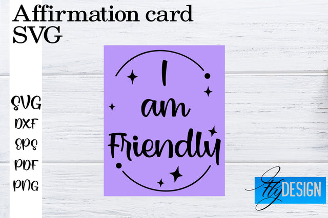 Affirmation Cards SVG | Positive Affirmation SVG SVG Fly Design 