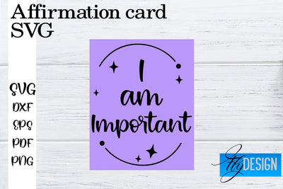 Affirmation Cards SVG | Positive Affirmation SVG SVG Fly Design 