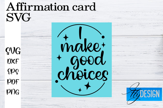 Affirmation Cards SVG | Positive Affirmation SVG SVG Fly Design 