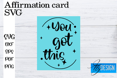 Affirmation Cards SVG | Positive Affirmation SVG SVG Fly Design 