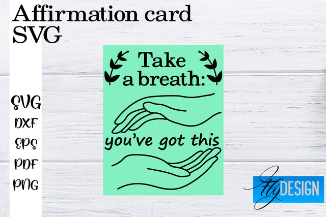 Affirmation Cards SVG | Positive Affirmation SVG SVG Fly Design 