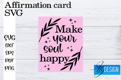 Affirmation Cards SVG | Positive Affirmation SVG SVG Fly Design 