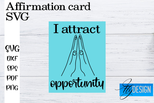 Affirmation Cards SVG | Positive Affirmation SVG SVG Fly Design 