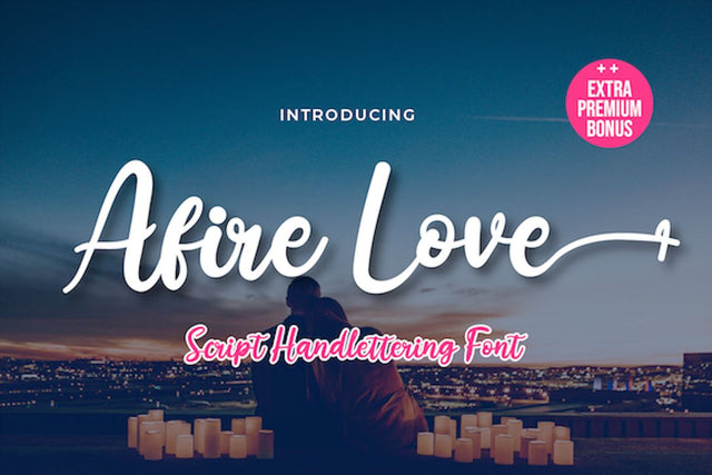Afire Love Font twinletter 