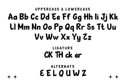 AFJUCK | Handwriting Display Font twinletter 