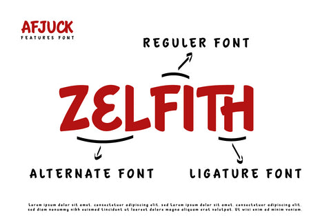 AFJUCK | Handwriting Display Font twinletter 