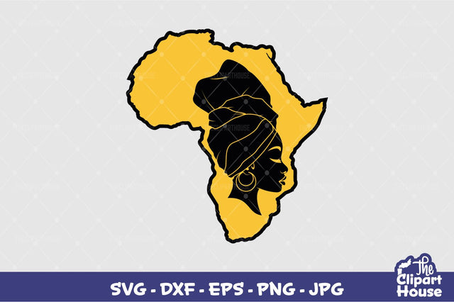 Africa Headwrap Woman SVG The Clipart House 