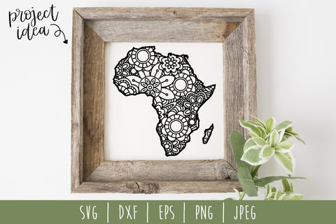 Africa Mandala Zentangle SVG SavoringSurprises 