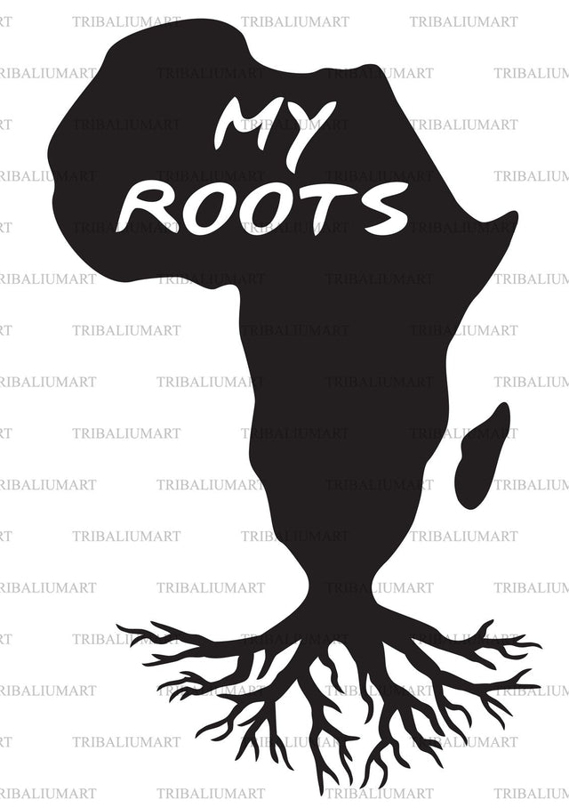Africa map - my roots SVG TribaliumArtSF 