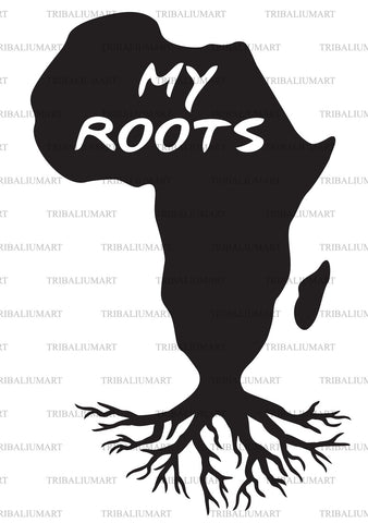 Africa map - my roots SVG TribaliumArtSF 