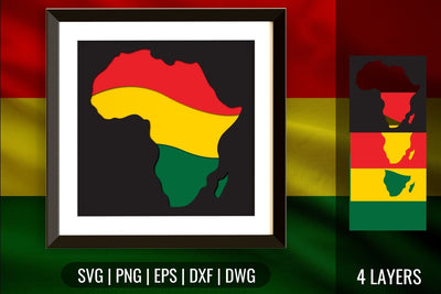 Africa Shadowbox SVG SVG SvgOcean 