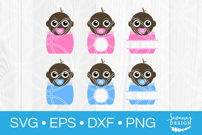 African American Baby in Pocket SVG SavanasDesign 