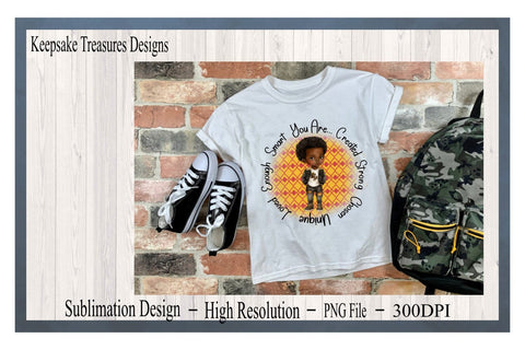 African American Boy, Children Empowerment, Black Little Boy, Sublimation PNG, T-Shirt Design, Digital Download, Sublimation Printing Sublimation Keepsake Treasures Designs LLC. 