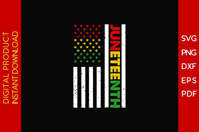 African American Flag Juneteenth SVG PNG PDF Cut File SVG Creativedesigntee 