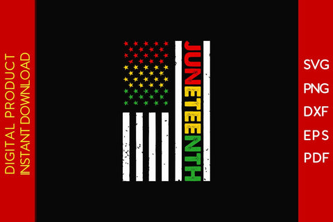 African American Flag Juneteenth SVG PNG PDF Cut File SVG Creativedesigntee 
