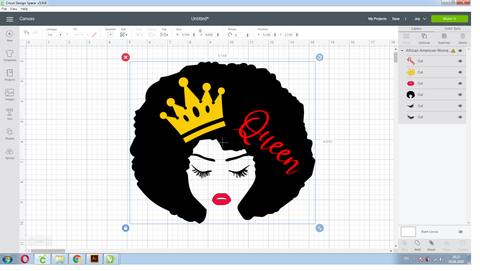 African American Woman Queen SVG SVG CreativeStudioTM 