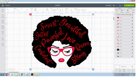 African American Woman svg | Powerful Beautiful Strong SVG CreativeStudioTM 