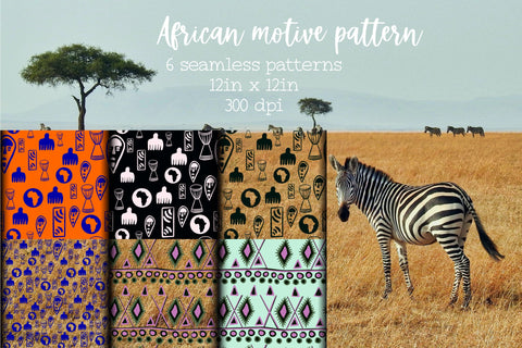 African patterns Digital Pattern Natasha Prando 