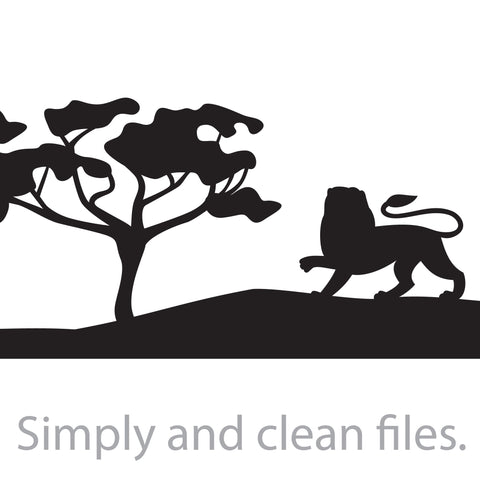 African Savannah landscape SVG TribaliumArtSF 