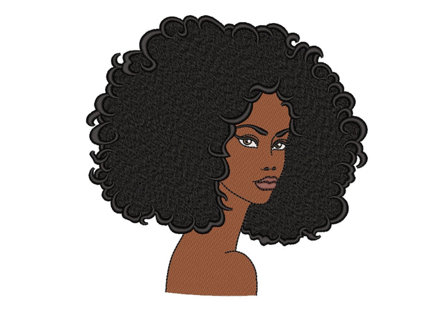 African Woman Embroidery Design, 3 sizes Embroidery/Applique DESIGNS Nino Nadaraia 