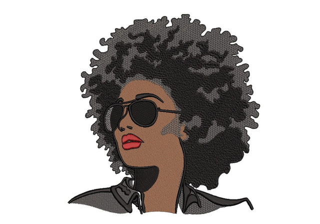 African Woman Embroidery Design, 4 sizes Embroidery/Applique DESIGNS Nino Nadaraia 