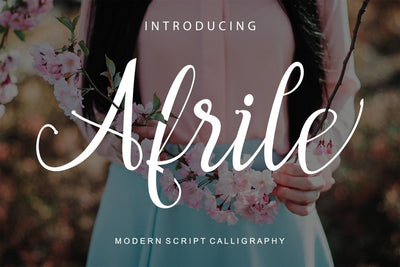 Afrile Script Font Fajri Adi 