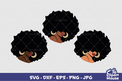 Afro Face SVG The Clipart House 