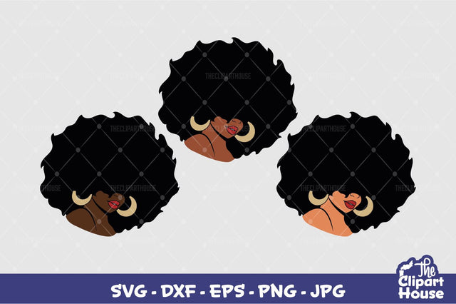 Afro Face SVG The Clipart House 