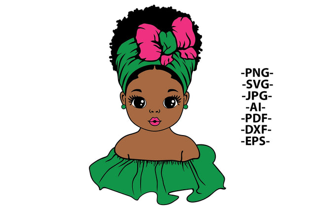 Afro Girl Svg, Black Girl Svg, Afro Baby Girl Svg, Fashion Afro Svg, Head Wrap, Black Woman Svg, Black History, Afro Woman, Svg Cut Files SVG 1uniqueminute 