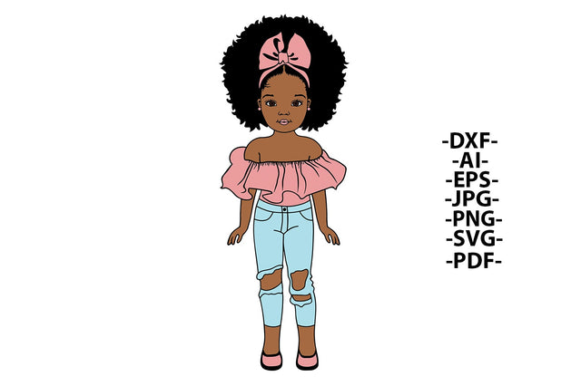 Afro Girl Svg, Black Girl Svg, Pink, Modern And Fashion, Afro Baby Girl Svg, Melanin Svg, Crown, African American, Svg Cut Files SVG 1uniqueminute 