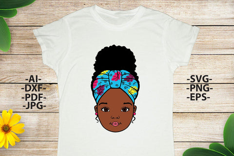 Afro girl Svg, Peekaboo girl Svg, Turban Wrap, Black Woman, Black History, Cute girl Svg, Africa Svg, African American, Svg Cut files SVG 1uniqueminute 