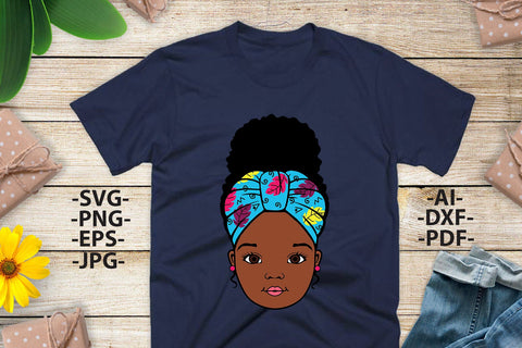 Afro girl Svg, Peekaboo girl Svg, Turban Wrap, Black Woman, Black History, Cute girl Svg, Africa Svg, African American, Svg Cut files SVG 1uniqueminute 