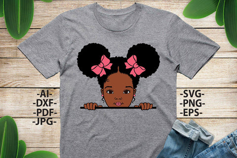 Afro Girl Svg, Peeking Girl Svg, Afro Baby Girl Svg, Kids Afro Svg, African American, Afro Woman, Black History, Svg Cut Files SVG 1uniqueminute 
