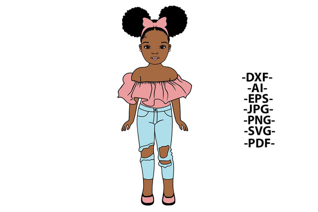 Afro Girl Svg, Pink, Modern And Fashion, Afro Baby Girl Svg, Melanin Svg, Crown, African American, Svg Cut Files SVG 1uniqueminute 