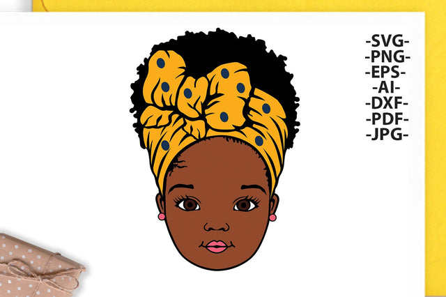 Afro Girl Svg, Turban Wrap, Cute Girl Svg, Banana, Peekaboo Girl Svg, African Svg, Black History, Black Queen, Svg Cut files SVG 1uniqueminute 