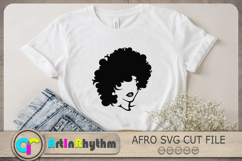 Afro Woman Svg Cut File, Afro Svg, Afro Woman Svg SVG Artinrhythm shop 