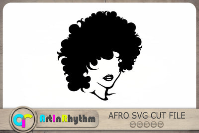Afro Woman Svg Cut File, Afro Svg, Afro Woman Svg SVG Artinrhythm shop 