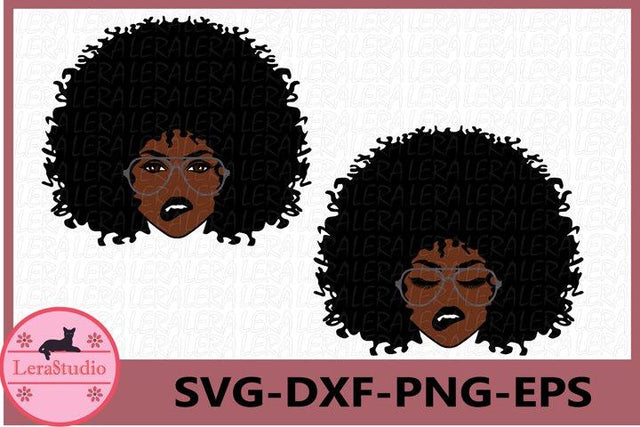 Afro Woman svg SVG Lerastudio 