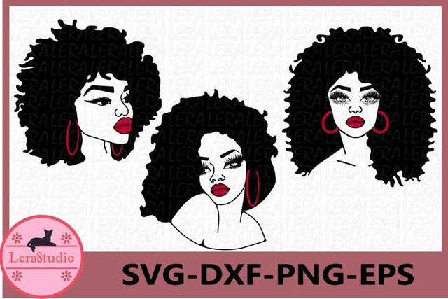 Afro Woman svg SVG Lerastudio 