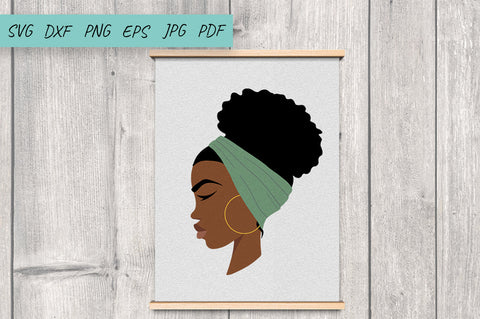 Afro Women SVG, African American Black Girl SVG SVG Irina Ostapenko 
