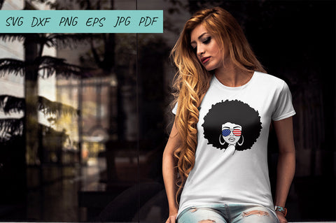 Afro Women SVG, African American Woman, Black woman SVG Irina Ostapenko 