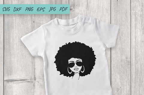 Afro Women SVG, African American Woman, Black woman SVG Irina Ostapenko 