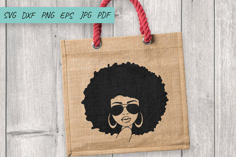 Afro Women SVG, African American Woman, Black woman SVG Irina Ostapenko 