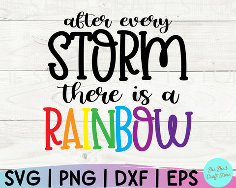 After Every Storm There Is A Rainbow Svg, Rainbow Baby Svg, Little Miracle Svg, Baby Svg SVG She Shed Craft Store 