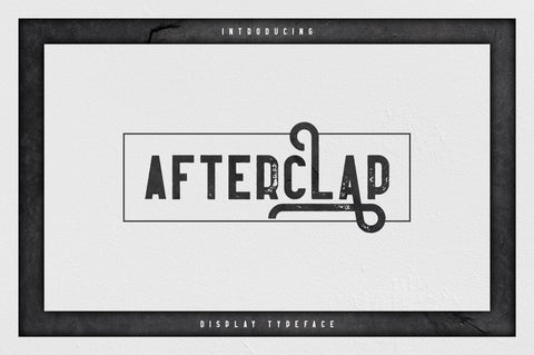 Afterclap typeface - 3 styles Font VPcreativeshop 