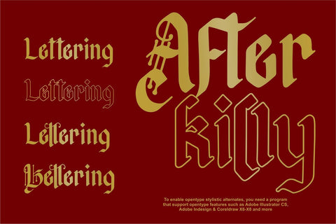Afterkilly Font Garisman Studio 