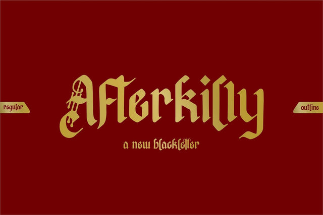 Afterkilly Font Garisman Studio 