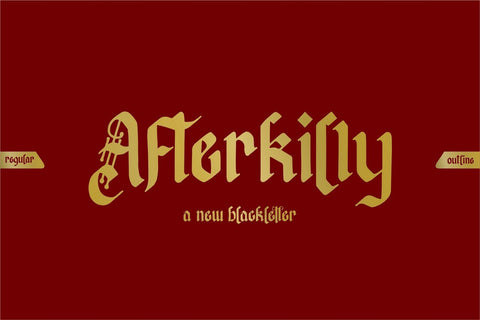 Afterkilly Font Garisman Studio 