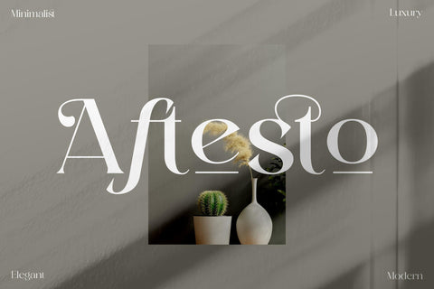 Aftesto Typeface Font Storytype Studio 
